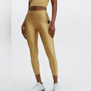 Gold Women's High-Waisted Leggings